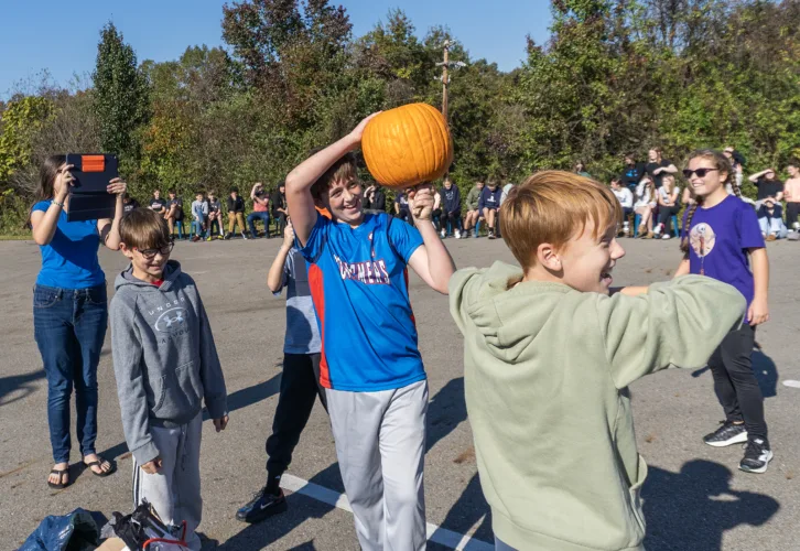 Blennerhassett students put engineering skills to test with pumpkin drop